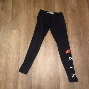 Nike Air Black and Red Leggings